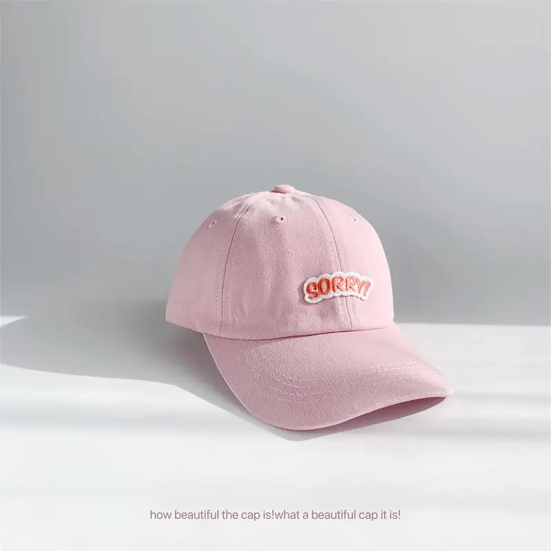 Kids Baseball Caps with Embroidered Letters 2025 Spring - Image 4