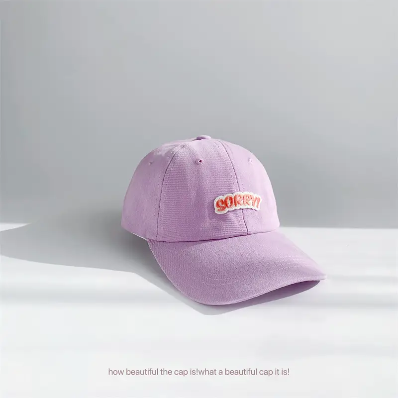 Kids Baseball Caps with Embroidered Letters 2025 Spring - Image 9