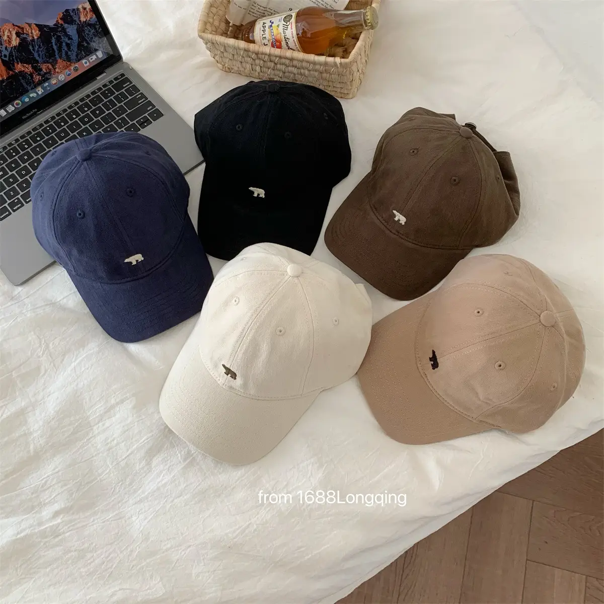 Japanese Style Blue Baseball Cap Women Embroidery All-Match - Image 7