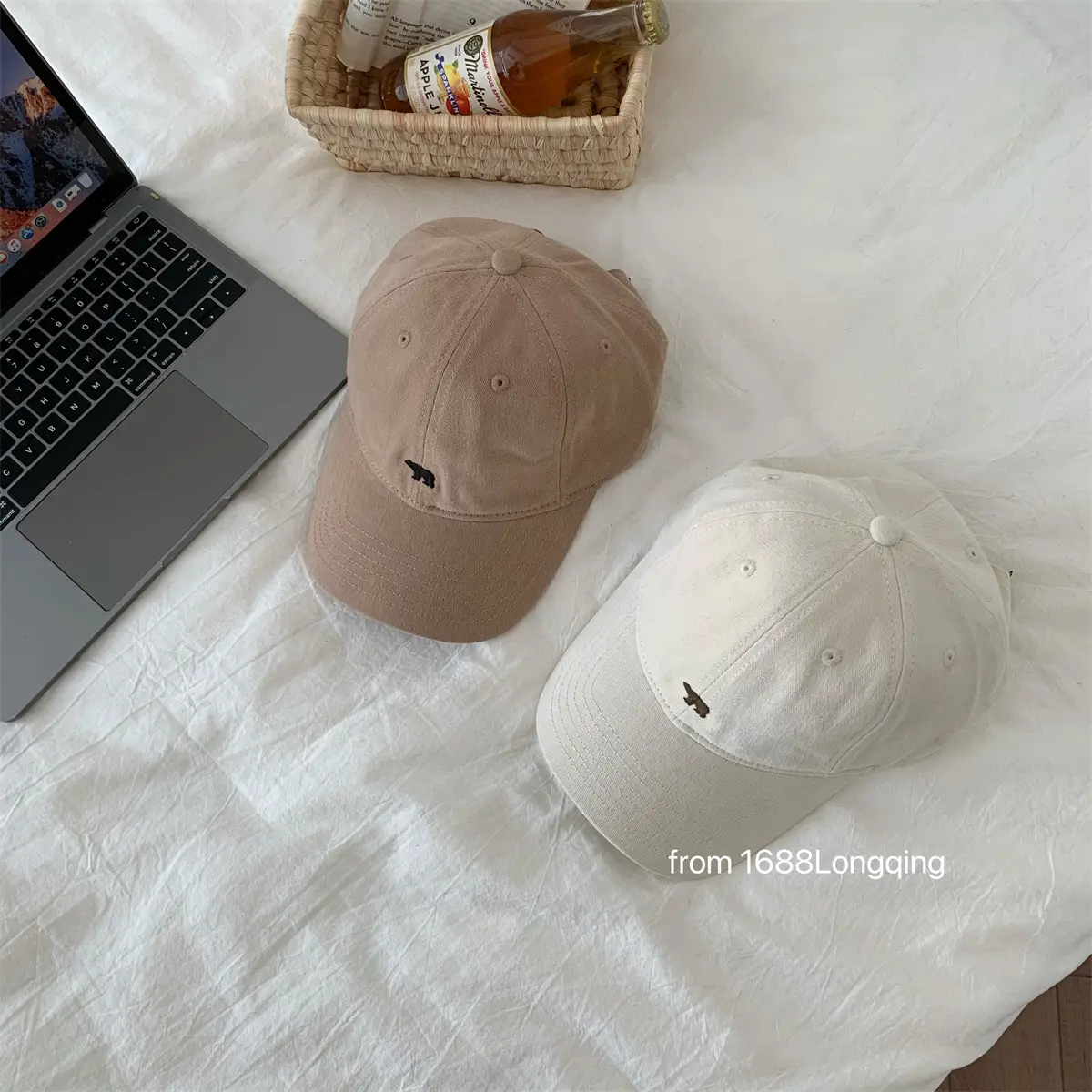 Japanese Style Blue Baseball Cap Women Embroidery All-Match - Image 9