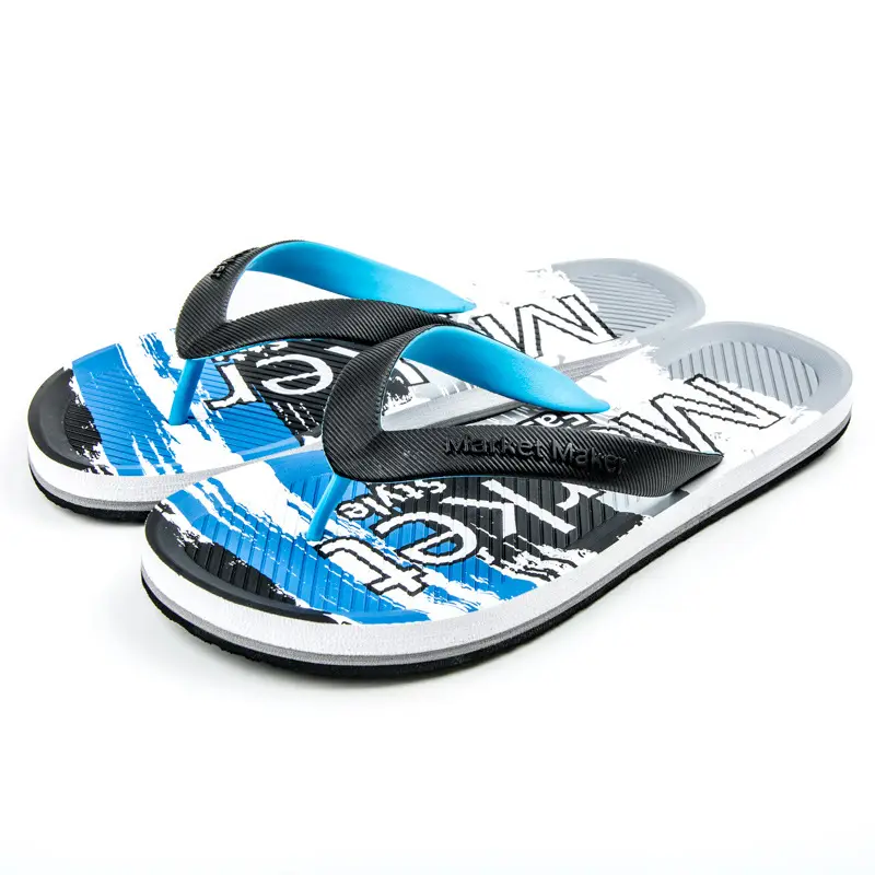 Men's Graphic EVA Flip Flops Yellow Orange