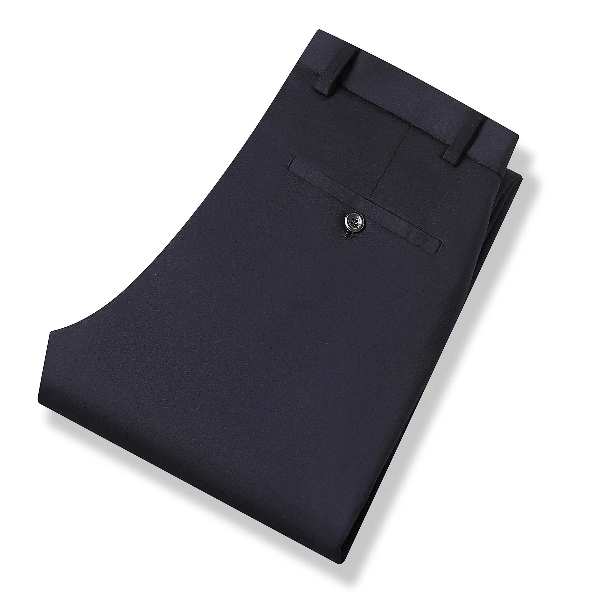 Daifa Men's Black Casual Pants Middle-aged Elderly Loose Fit - Image 2