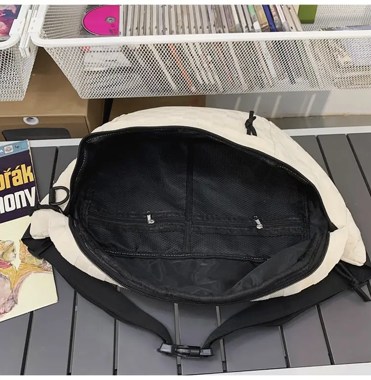 Men Women Large Capacity Checkered Waist Bag — feature 22