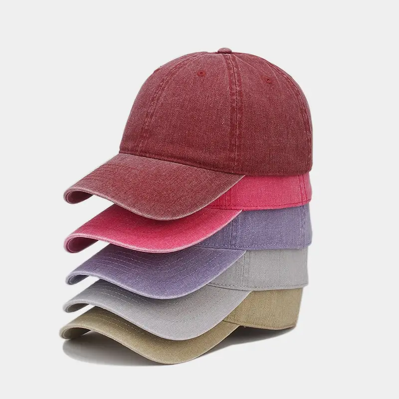 Men's Teal Washed Baseball Cap Multi Color Lightweight Sun Hat - Image 12