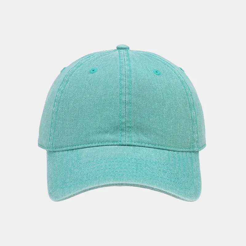 Men's Teal Washed Baseball Cap Multi Color Lightweight Sun Hat — feature 16