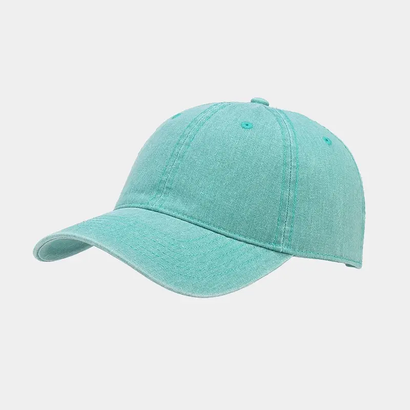 Men's Teal Washed Baseball Cap Multi Color Lightweight Sun Hat — feature 17