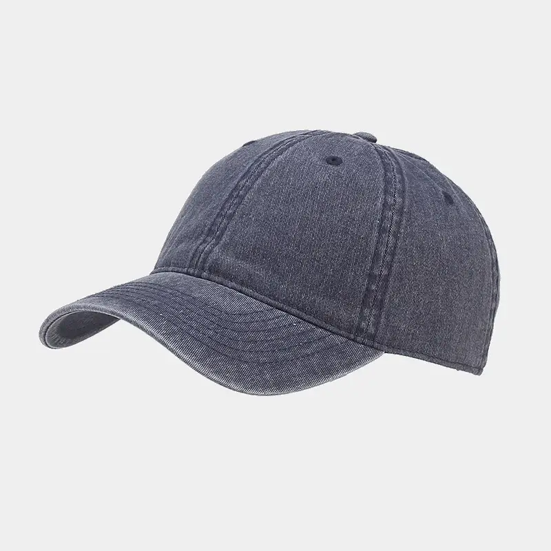 Men's Teal Washed Baseball Cap Multi Color Lightweight Sun Hat - Image 5