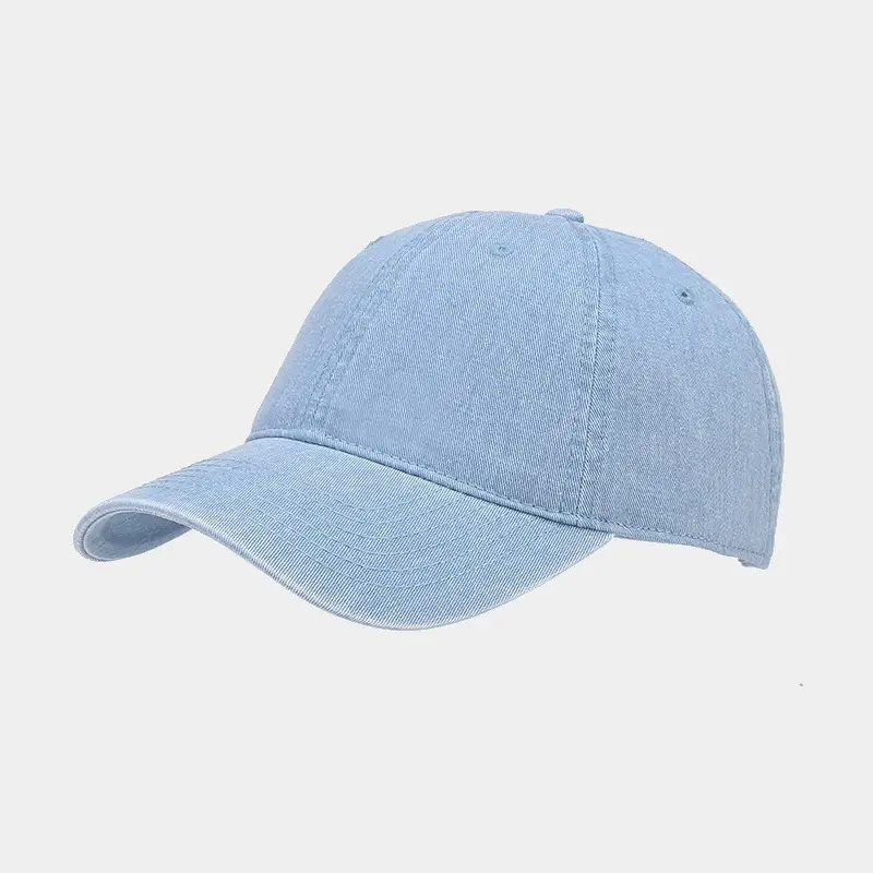Men's Teal Washed Baseball Cap Multi Color Lightweight Sun Hat - Image 8