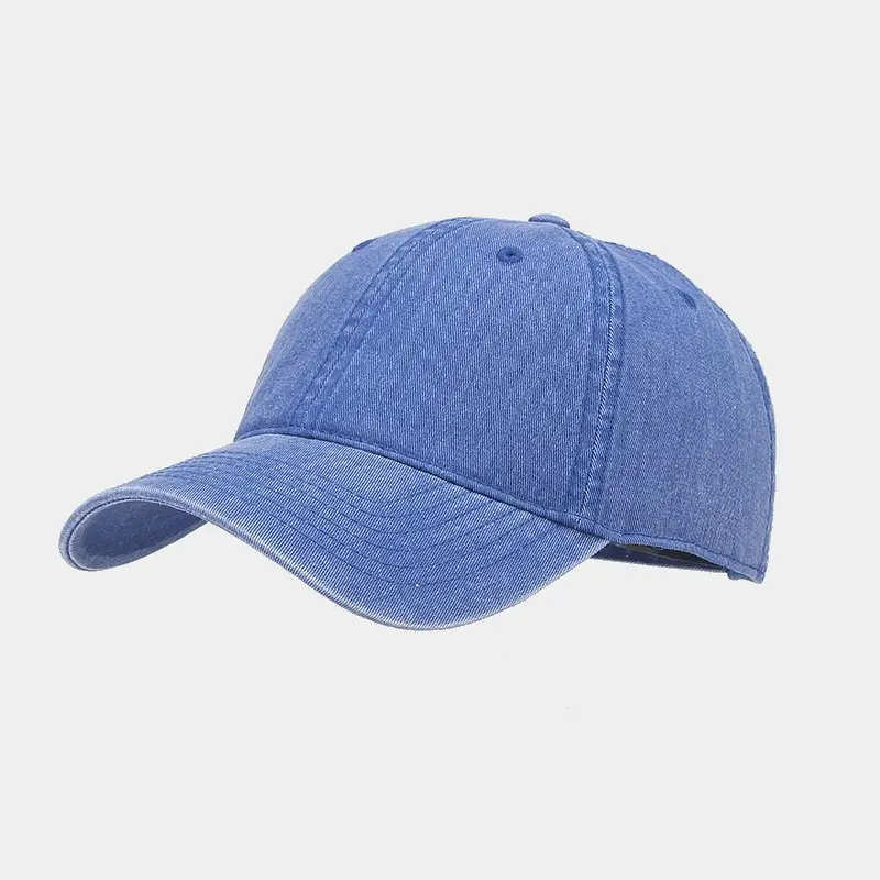Men's Teal Washed Baseball Cap Multi Color Lightweight Sun Hat - Image 9