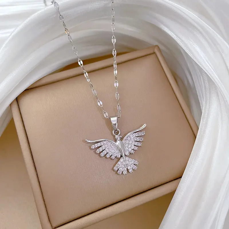 Phoenix Wing Necklace Gold Silver Wedding Chain — feature 15