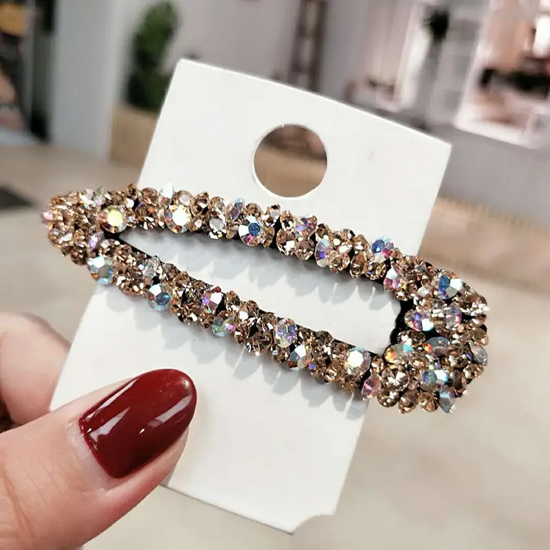 Korean Brand Rhinestone Hair Clips Set - Image 20