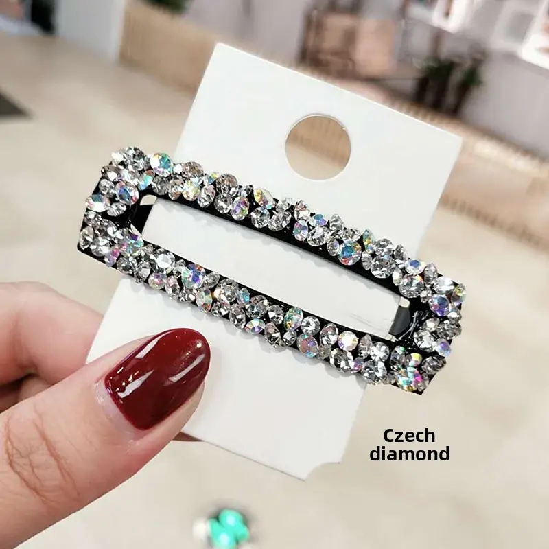 Korean Brand Rhinestone Hair Clips Set - Image 11