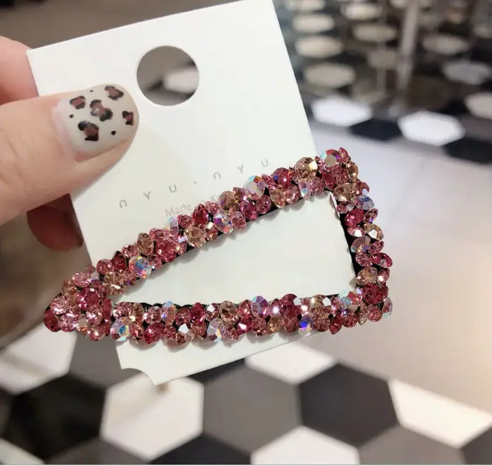 Korean Brand Rhinestone Hair Clips Set - Image 16