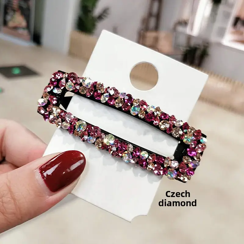 Korean Brand Rhinestone Hair Clips Set - Image 6