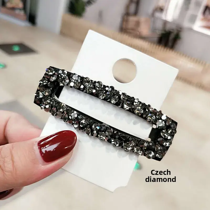 Korean Brand Rhinestone Hair Clips Set - Image 7