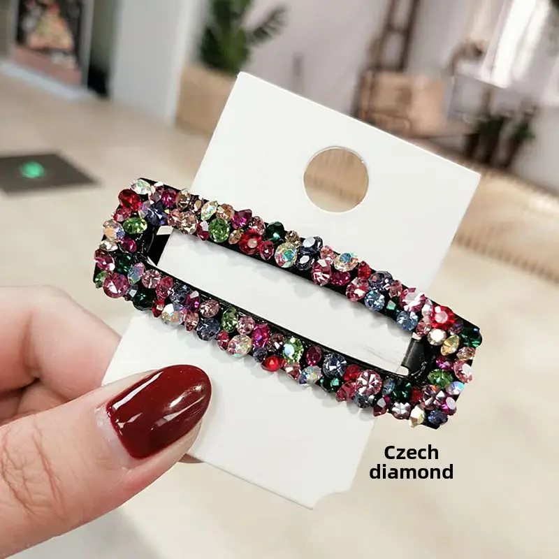 Korean Brand Rhinestone Hair Clips Set - Image 8