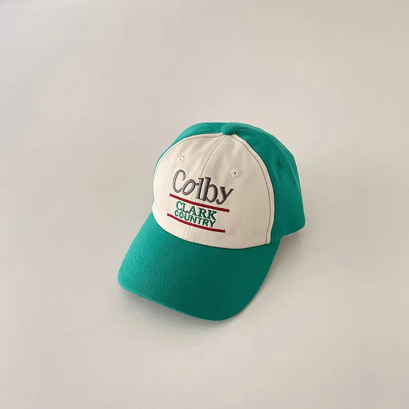 Colby Bears Green White Cap for Kids Spring Autumn — feature 18