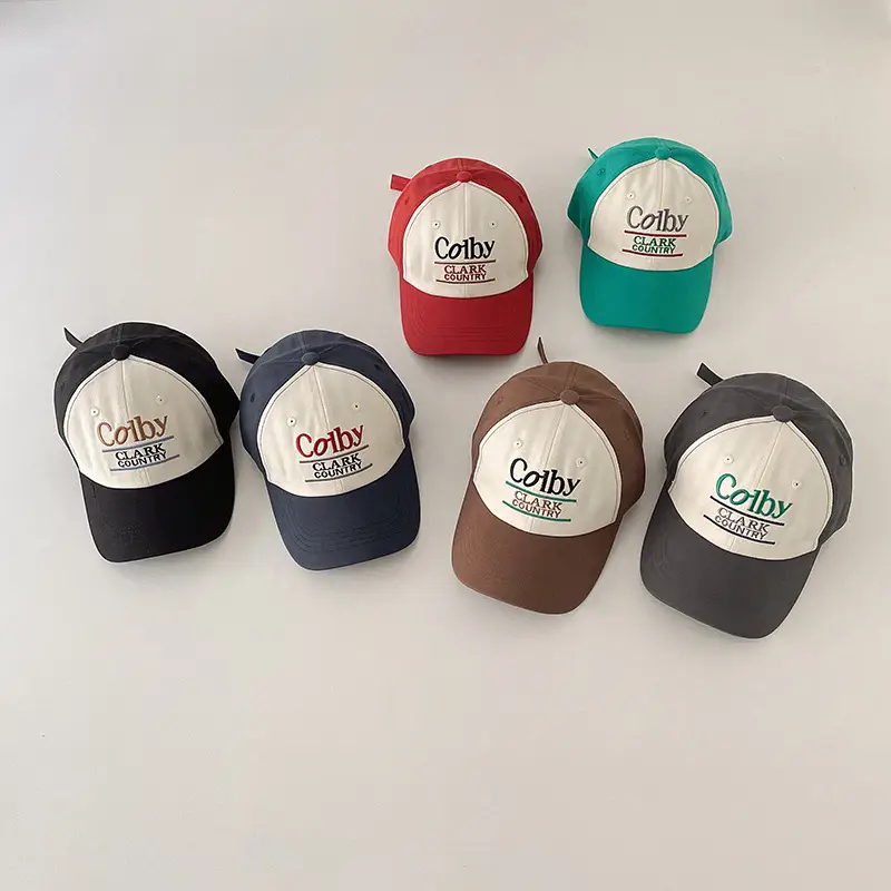 Colby Bears Green White Cap for Kids Spring Autumn — feature 2