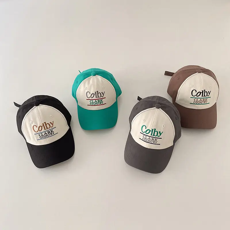 Colby Bears Green White Cap for Kids Spring Autumn — feature 4