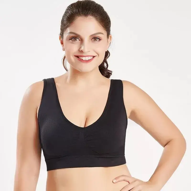 Double Layer Seamless Large Size Sports Bra Without Rims - Image 5