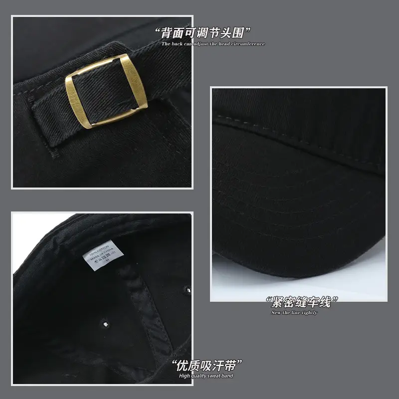 Men Winter Curved Brim Cap Korean Style Soft Top Baseball - Image 10