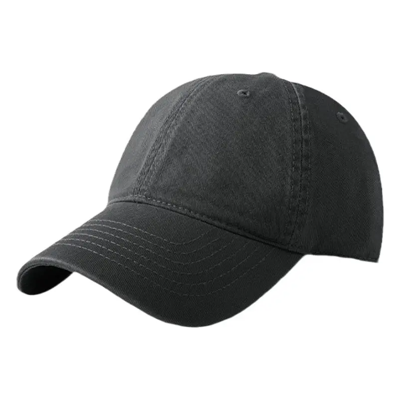 Men Winter Curved Brim Cap Korean Style Soft Top Baseball