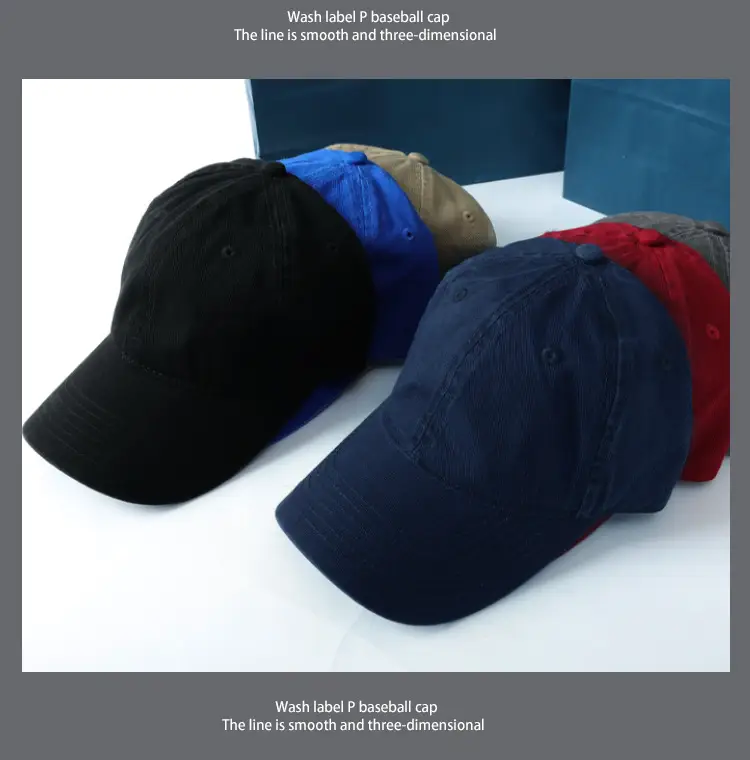 Men Winter Curved Brim Cap Korean Style Soft Top Baseball — feature 10