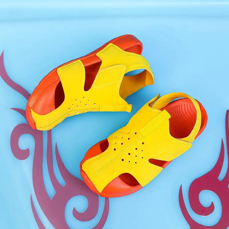Pink Mesh Cross-Stand Sole Sandals for Kids - Image 22