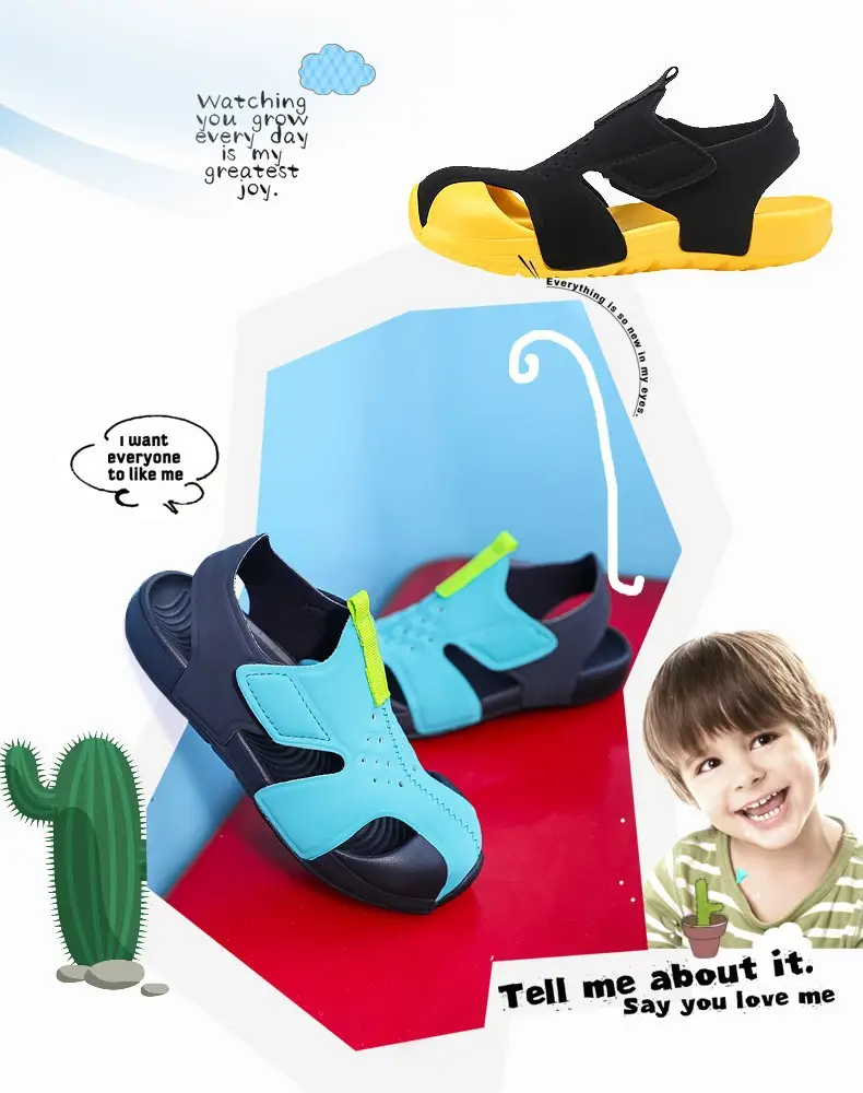 Pink Mesh Cross-Stand Sole Sandals for Kids — feature 10