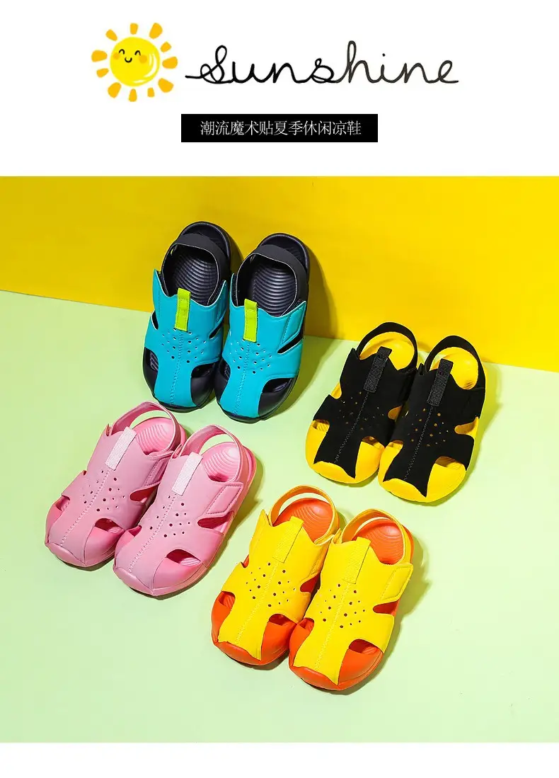 Pink Mesh Cross-Stand Sole Sandals for Kids — feature 17