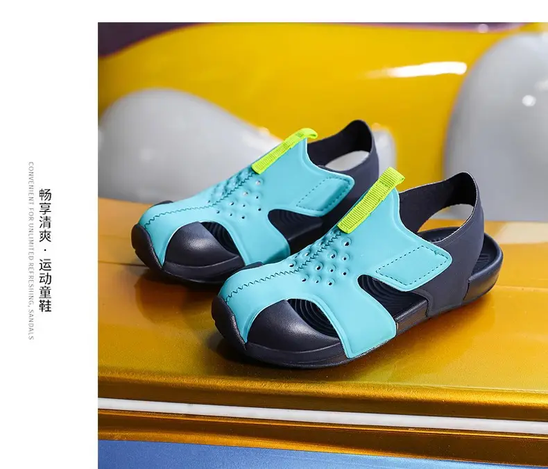Pink Mesh Cross-Stand Sole Sandals for Kids — feature 18