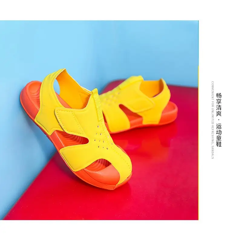 Pink Mesh Cross-Stand Sole Sandals for Kids — feature 20