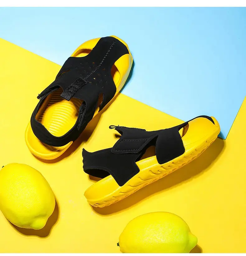 Pink Mesh Cross-Stand Sole Sandals for Kids — feature 25