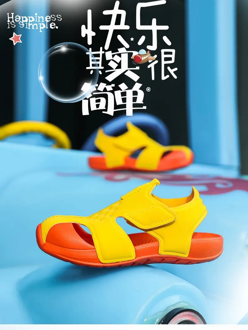 Pink Mesh Cross-Stand Sole Sandals for Kids — feature 9