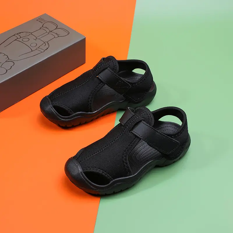Pink Mesh Cross-Stand Sole Sandals for Kids - Image 10