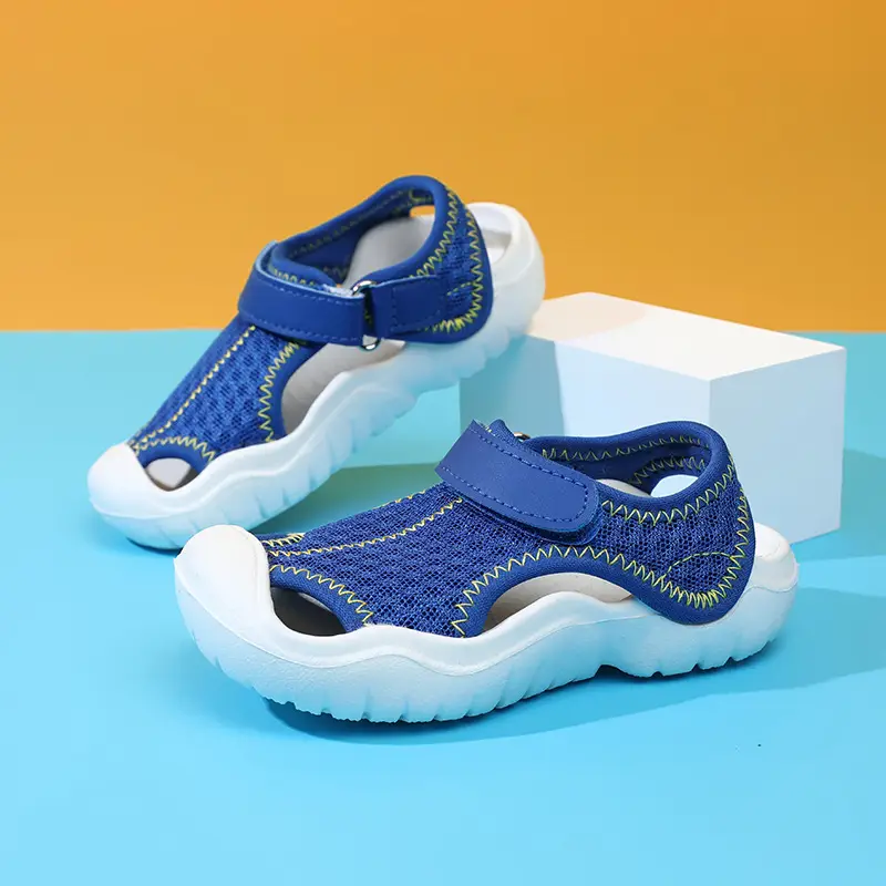 Pink Mesh Cross-Stand Sole Sandals for Kids - Image 15