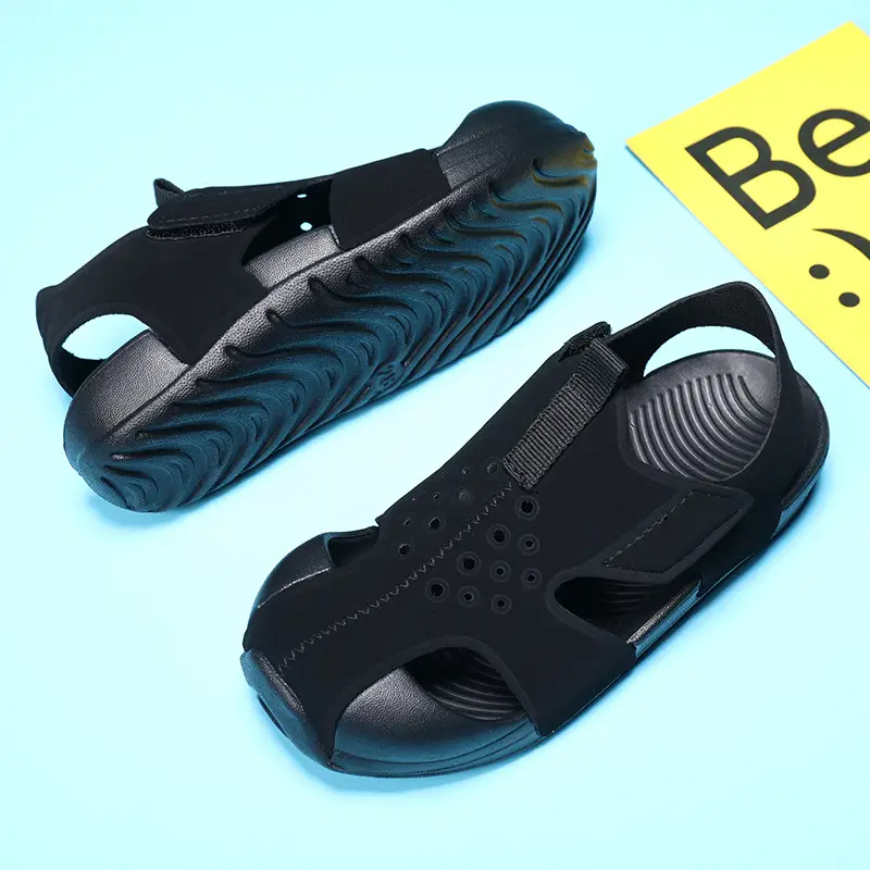 Pink Mesh Cross-Stand Sole Sandals for Kids - Image 2