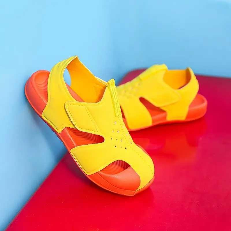 Pink Mesh Cross-Stand Sole Sandals for Kids - Image 5