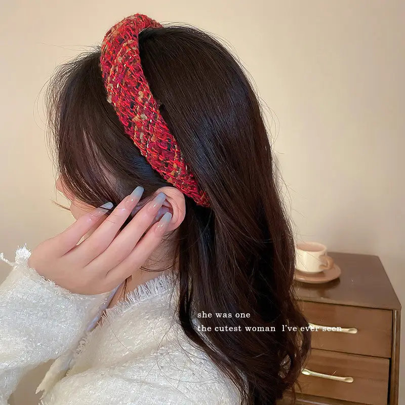 New Year Red Hairband Women's Pressed Hair Hairpin Women's Autumn Winter - Image 11