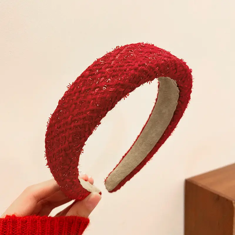 New Year Red Hairband Women's Pressed Hair Hairpin Women's Autumn Winter - Image 7