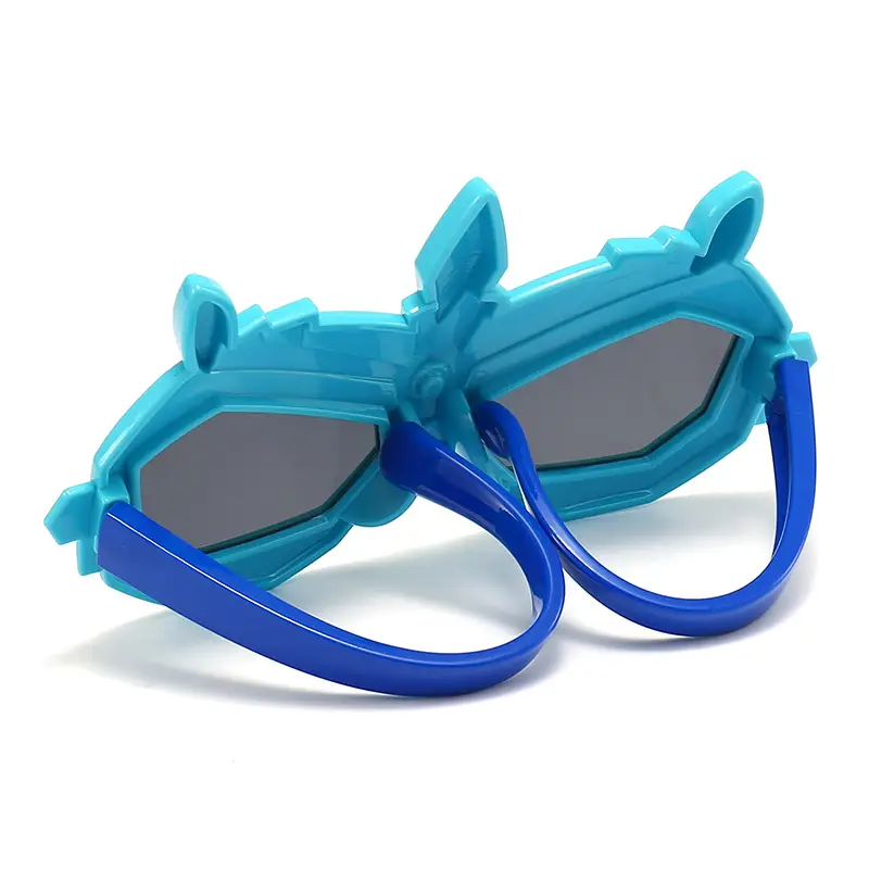 New Kids Cartoon Sunglasses Red Silicone Polarized