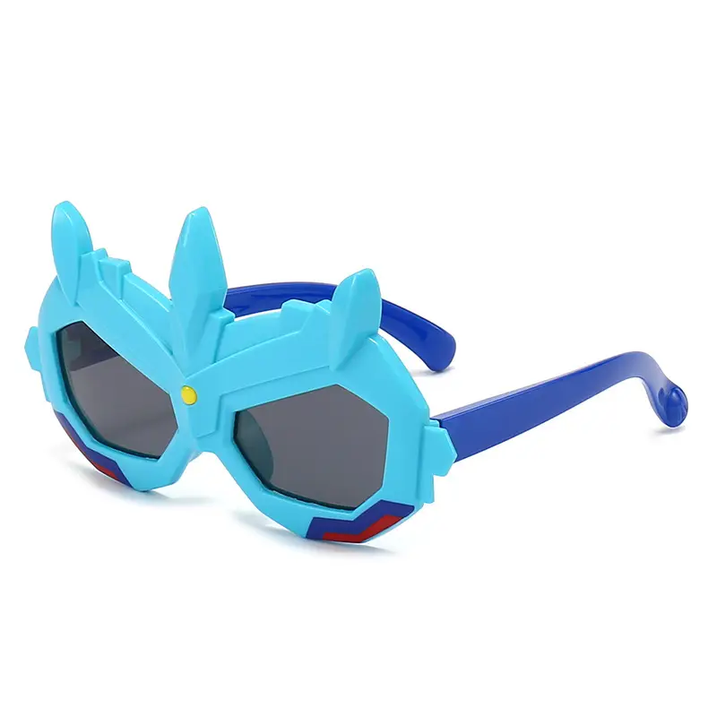 New Kids Cartoon Sunglasses Red Silicone Polarized