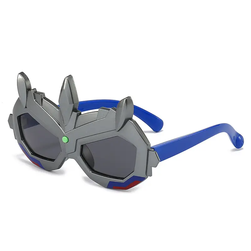 New Kids Cartoon Sunglasses Red Silicone Polarized