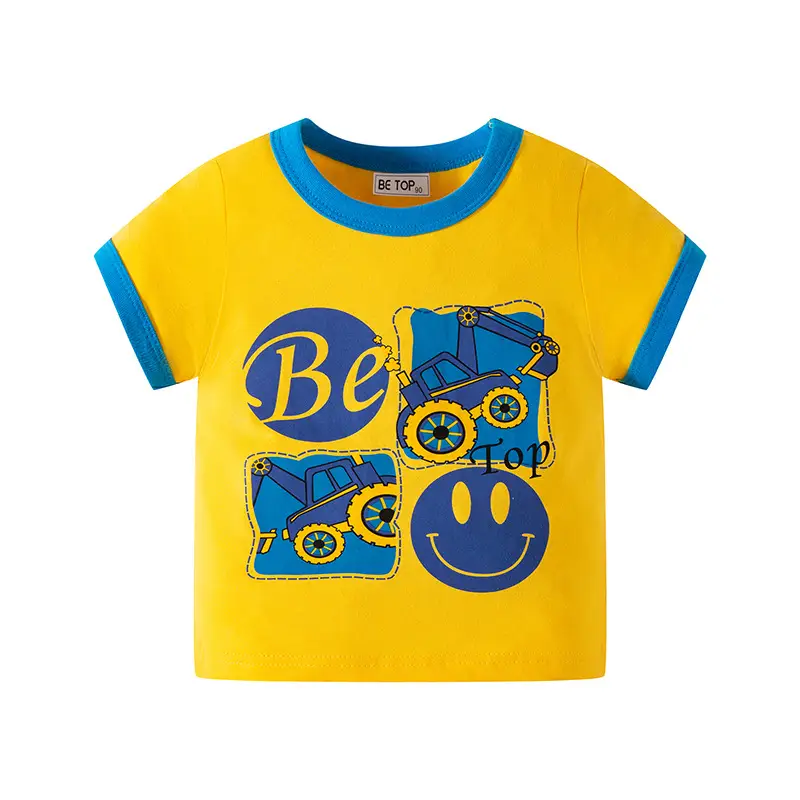 T-REX Racing Boys T-Shirt White Blue Cotton - Image 2