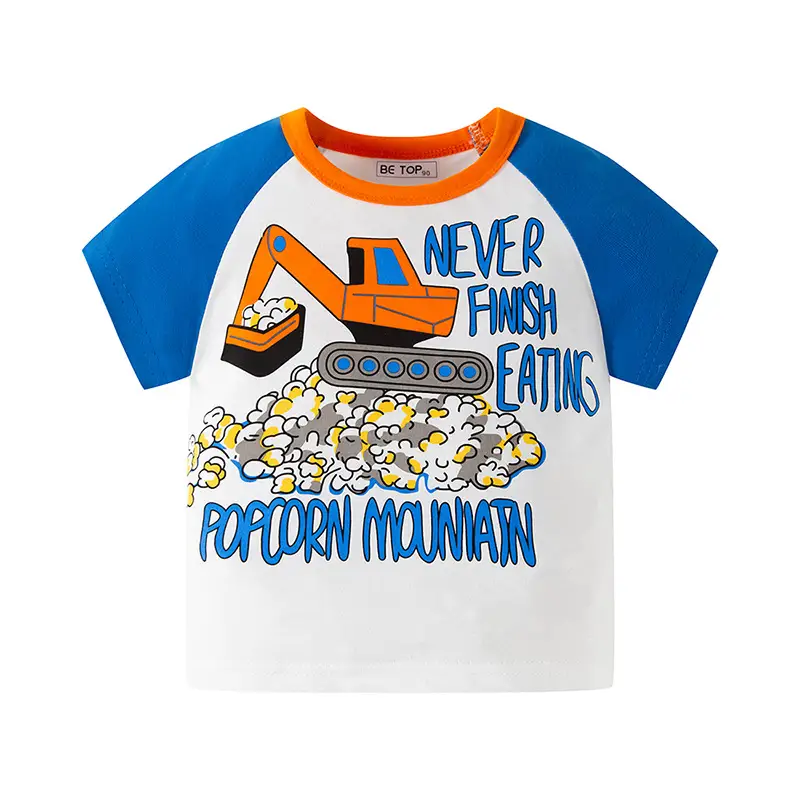 T-REX Racing Boys T-Shirt White Blue Cotton - Image 15