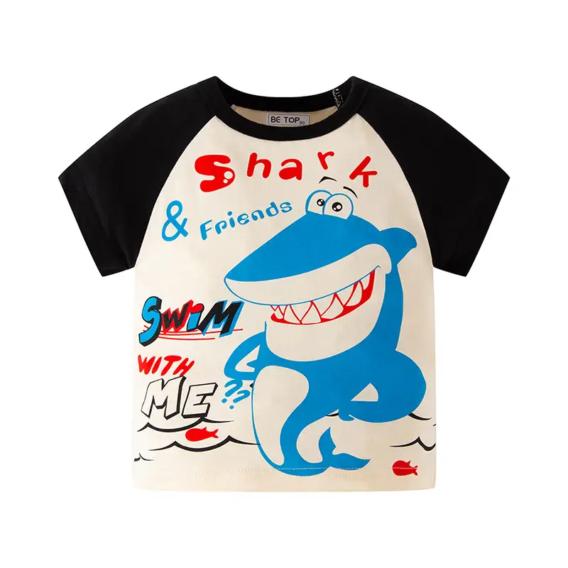 T-REX Racing Boys T-Shirt White Blue Cotton - Image 19