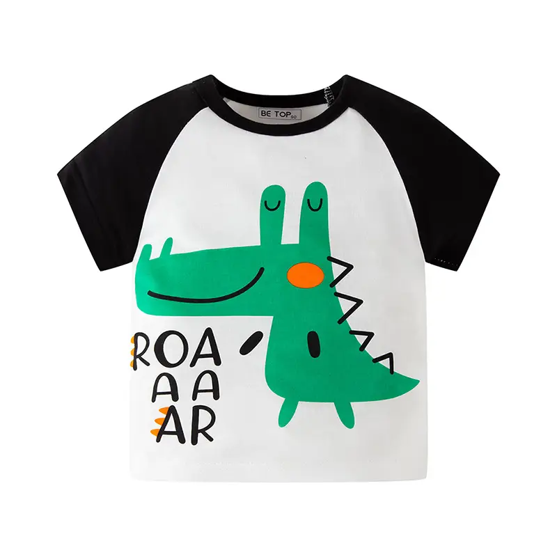 T-REX Racing Boys T-Shirt White Blue Cotton - Image 20