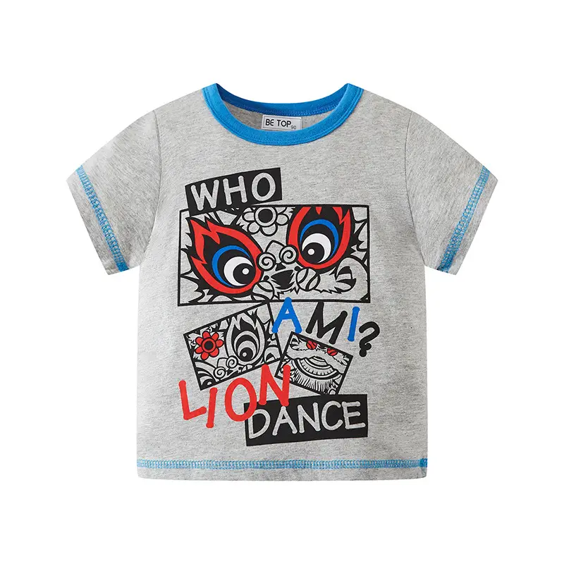 T-REX Racing Boys T-Shirt White Blue Cotton - Image 4