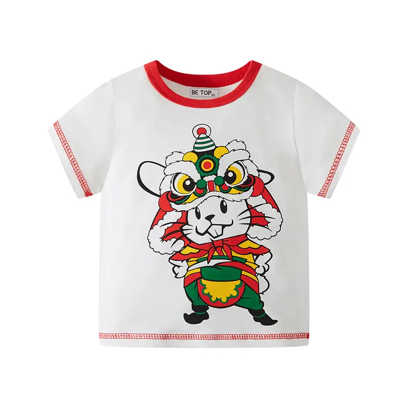 T-REX Racing Boys T-Shirt White Blue Cotton - Image 5
