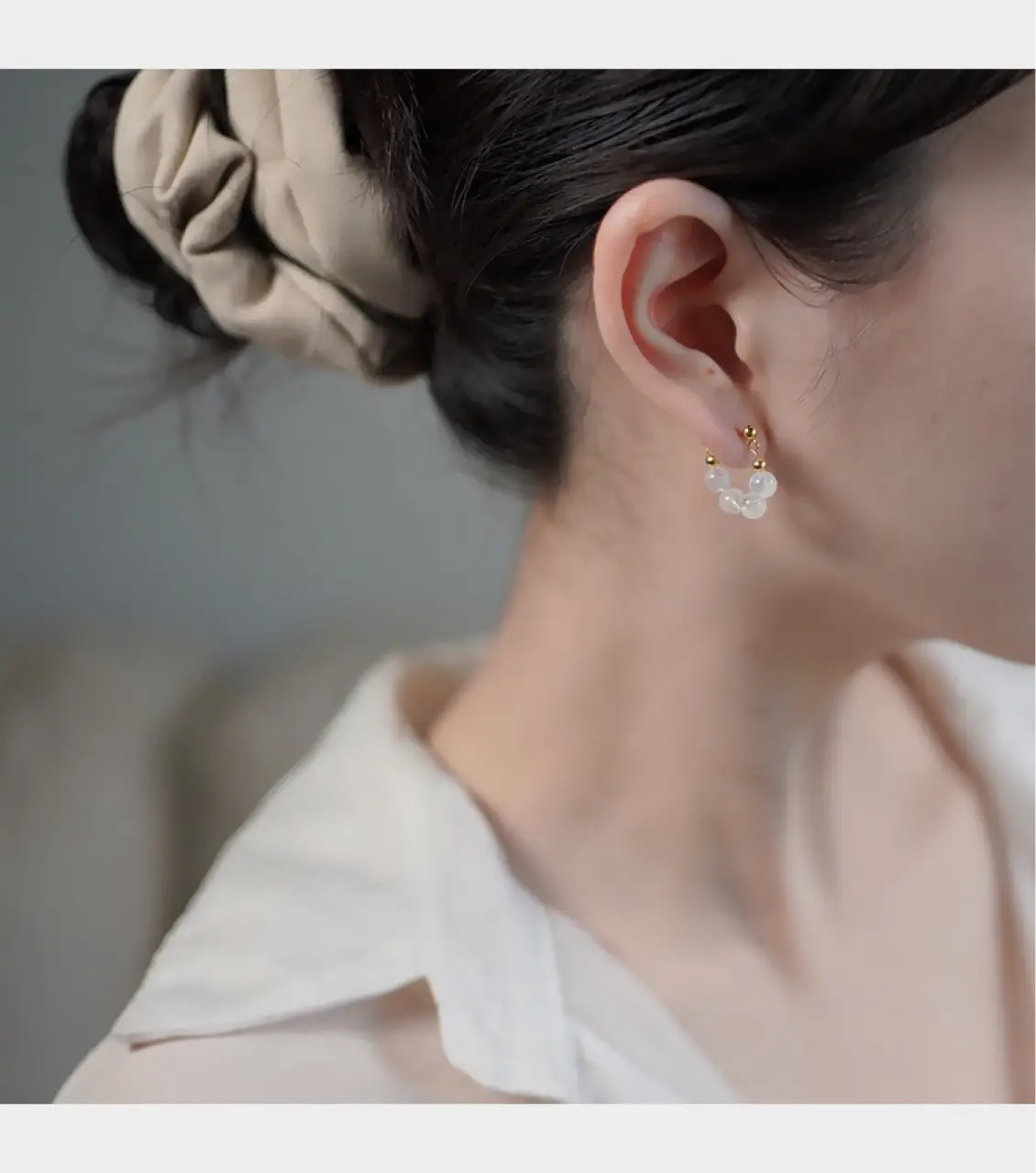 925 Silver Moonstone Ear Clip Gold Temperament — feature 21
